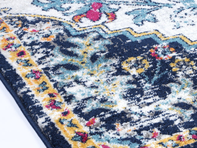 Provence Miliana Grey Blue Transitional Rug - PROV05