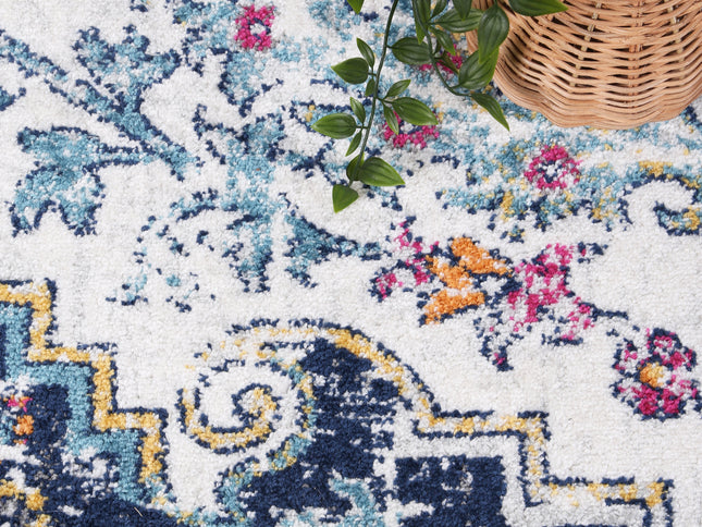 Provence Miliana Grey Blue Transitional Rug - PROV05