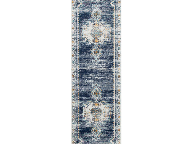 Provence Taza Blue Cream Transitional Rug - PROV06