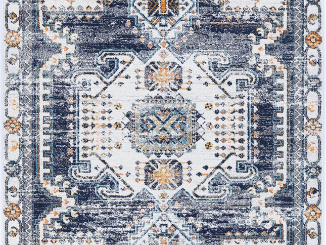 Provence Taza Blue Cream Transitional Rug - PROV06
