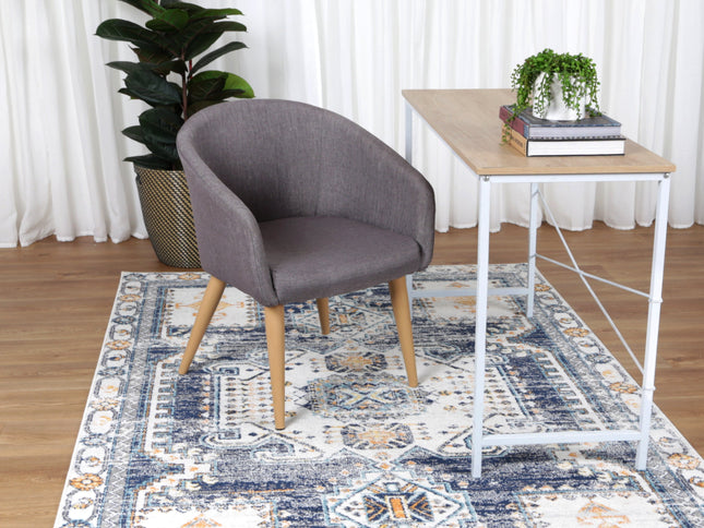 Provence Taza Blue Cream Transitional Rug - PROV06