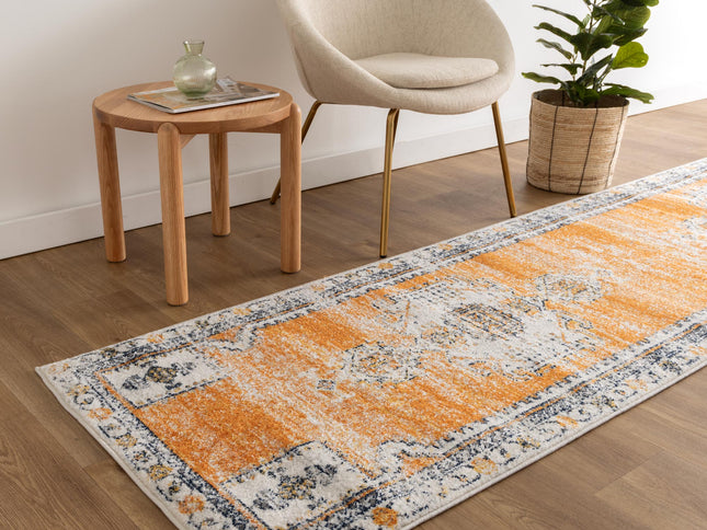 Provence Taza Terracotta Cream Transitional Rug - PROV07