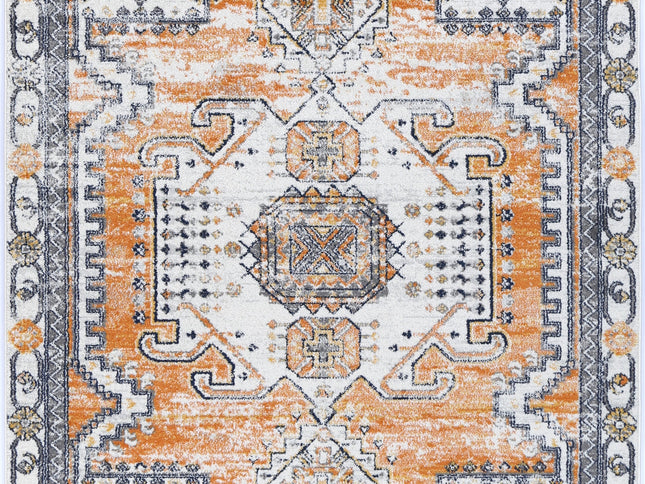 Provence Taza Terracotta Cream Transitional Rug - PROV07