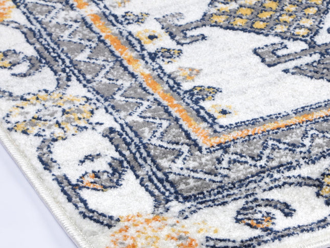 Provence Taza Terracotta Cream Transitional Rug - PROV07