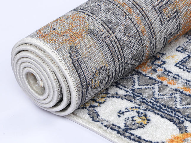 Provence Taza Terracotta Cream Transitional Rug - PROV07