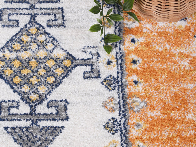 Provence Taza Terracotta Cream Transitional Rug - PROV07