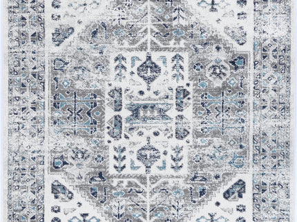 Provence Celts Cream Blue Traditional Rug - PROV14
