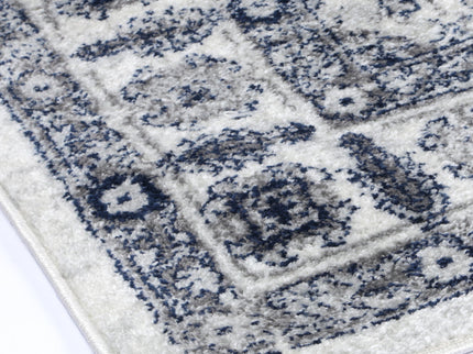 Provence Bonaparte Navy Cream Traditional Rug - PROV16