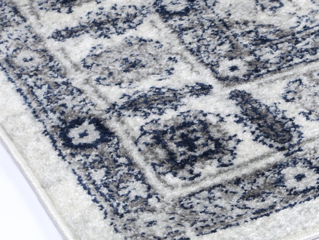 Provence Bonaparte Navy Cream Traditional Rug - PROV16