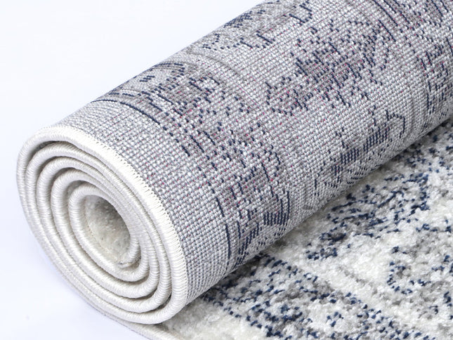Provence Bonaparte Navy Cream Traditional Rug - PROV16
