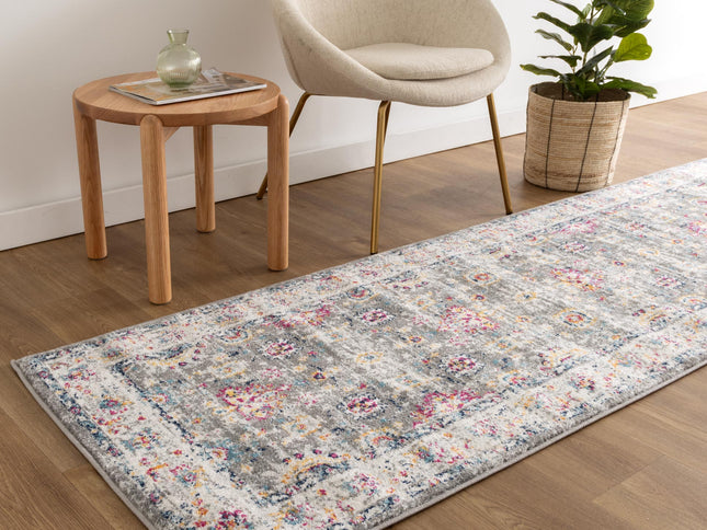 Provence Somerset Grey Multi Traditional Rug - PROV19