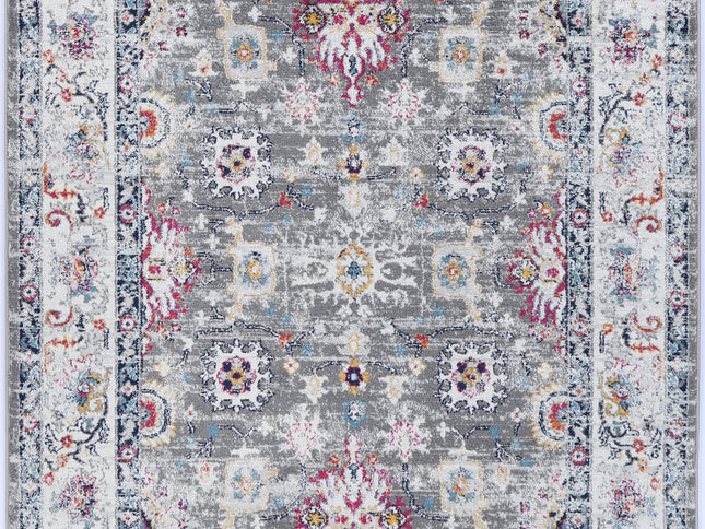 Provence Somerset Grey Multi Traditional Rug - PROV19