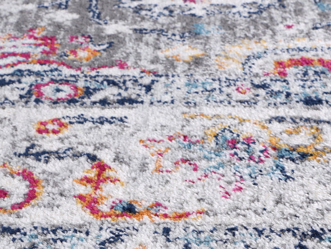 Provence Somerset Grey Multi Traditional Rug - PROV19