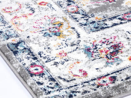 Provence Somerset Grey Multi Traditional Rug - PROV19