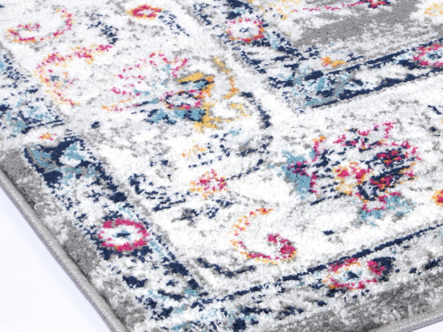 Provence Somerset Grey Multi Traditional Rug - PROV19