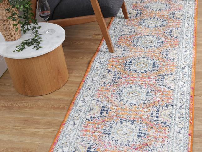 Provence Pagnol Rust Multi Traditional Rug - PROV20