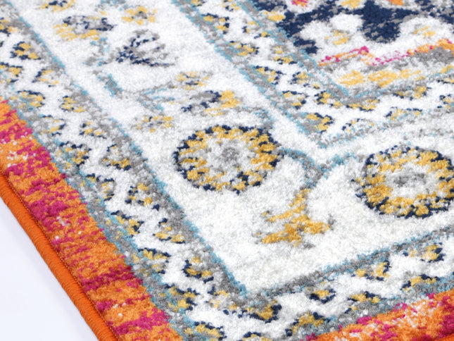 Provence Pagnol Rust Multi Traditional Rug - PROV20