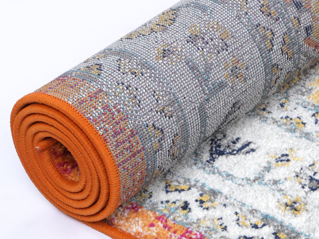 Provence Pagnol Rust Multi Traditional Rug - PROV20