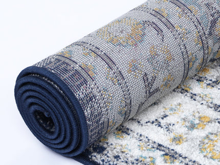 Provence Ventoux Navy Multi Traditional Rug - PROV21