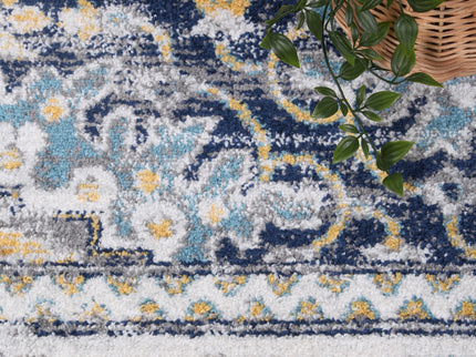 Provence Ventoux Navy Multi Traditional Rug - PROV21