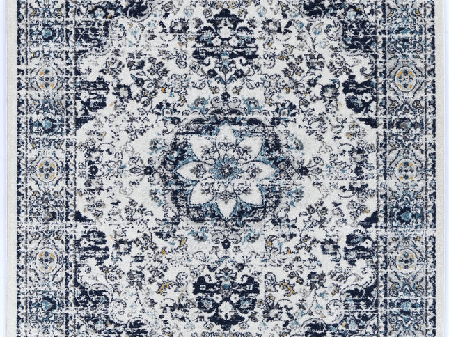 Provence Alpes Navy Multi Traditional Rug - PROV22