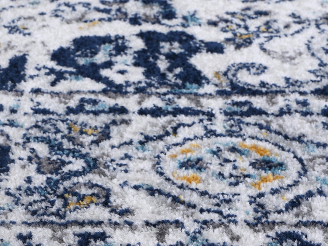 Provence Alpes Navy Multi Traditional Rug - PROV22