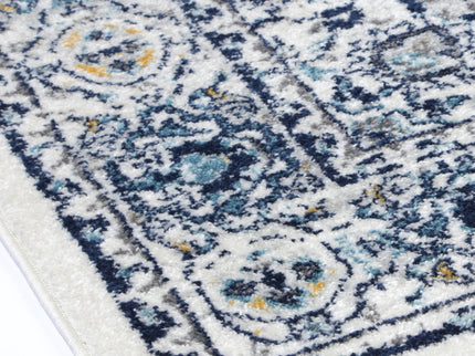 Provence Alpes Navy Multi Traditional Rug - PROV22