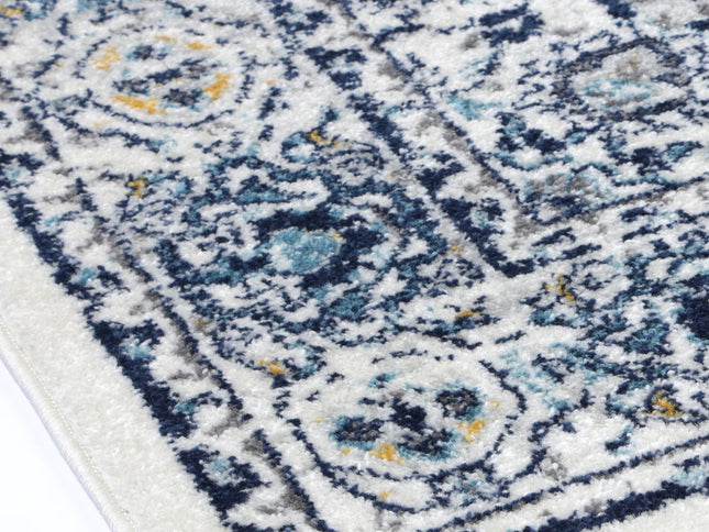 Provence Alpes Navy Multi Traditional Rug - PROV22