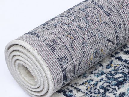 Provence Alpes Navy Multi Traditional Rug - PROV22