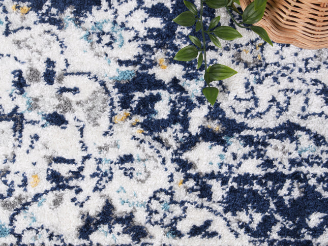 Provence Alpes Navy Multi Traditional Rug - PROV22