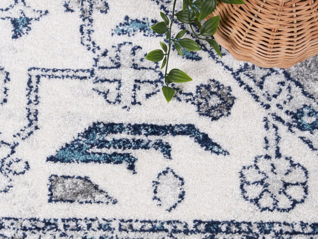 Provence Estve Navy Cream Ancient Rug - PROV24