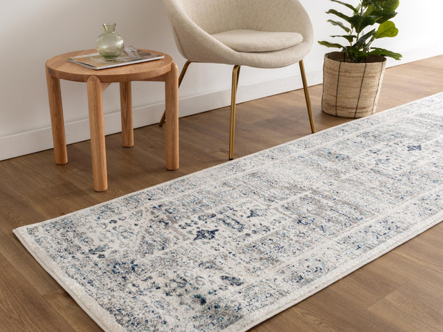 Provence Celts Cream Blue Traditional Rug - PROV14