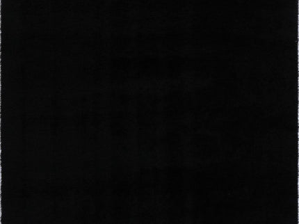 Puffy Soft Shag Black Rug