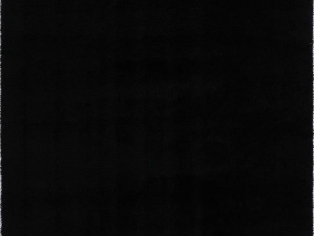 Puffy Soft Shag Black Rug