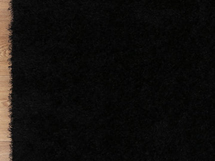Puffy Soft Shag Black Rug