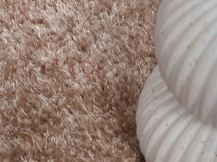 Puffy Soft Shag Camel Rug