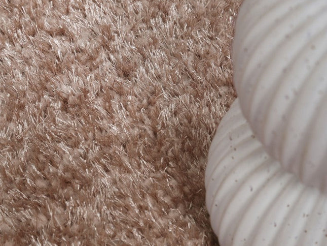 Puffy Soft Shag Camel Rug