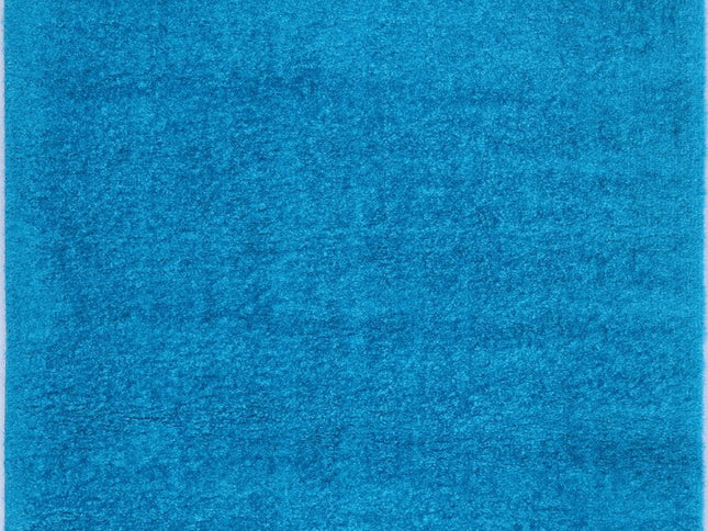 Puffy Soft Shag Teal Rug