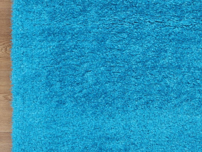 Puffy Soft Shag Teal Rug