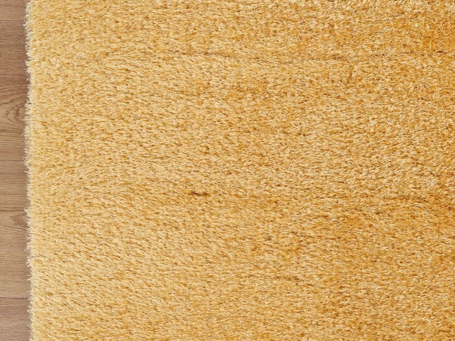 Puffy Soft Shag Mustard Rug