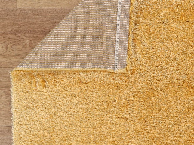Puffy Soft Shag Mustard Rug