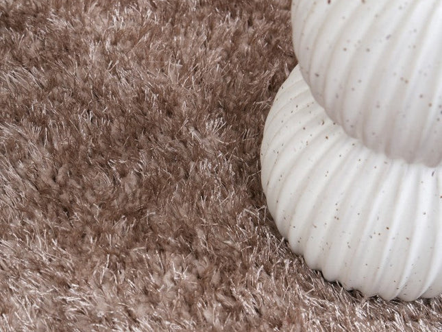 Puffy Soft Shag Beige Rug