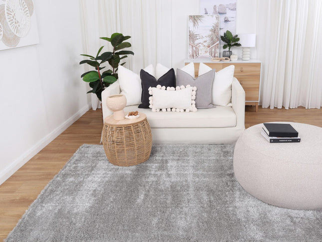 Puffy Soft Shag Grey Rug