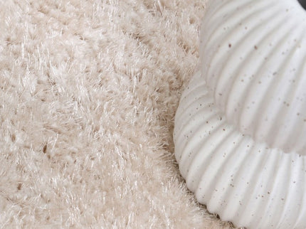 Puffy Soft Shag Ivory Rug