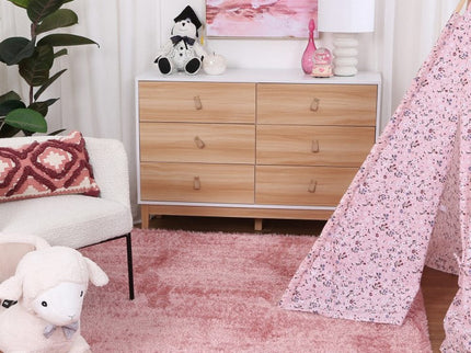 Puffy Soft Shag Pink Rug