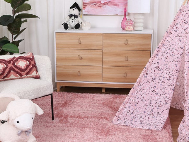 Puffy Soft Shag Pink Rug