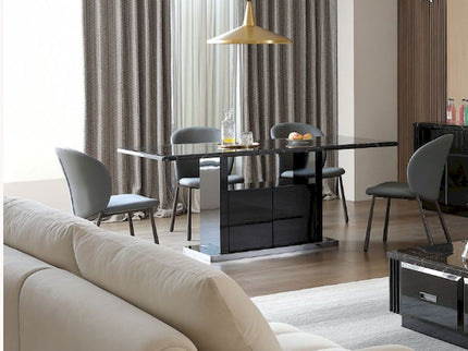 Paris 7Pce Dining Set- Black