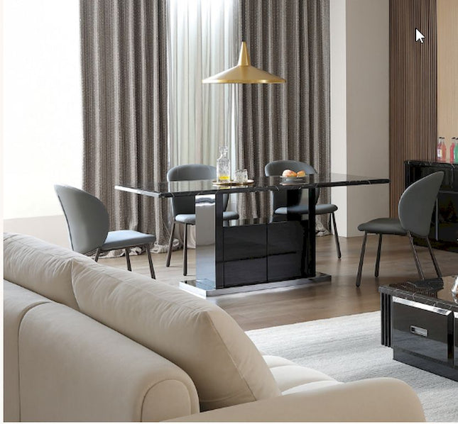 Paris 7Pce Dining Set- Black