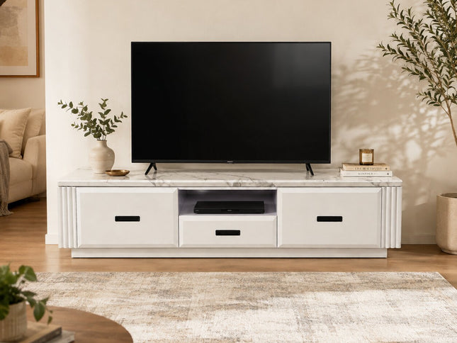 Paris Tv Unit - White