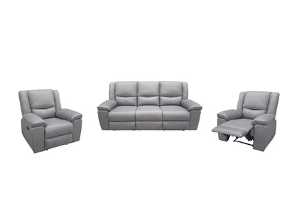 Park Lane 3 Seater Manual Recliner - Grey